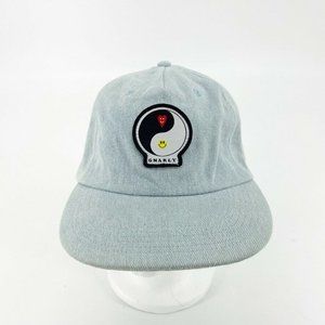 Gnarly Ying Yang Denim Strapback Hat Casual Hat